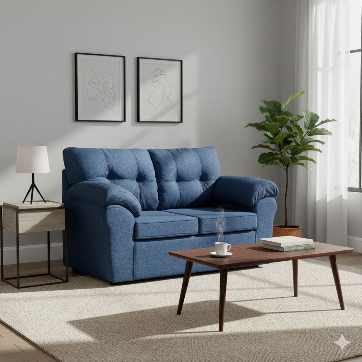 DECO OUTLET - Sofá Polonia 2 Cuerpos Tela