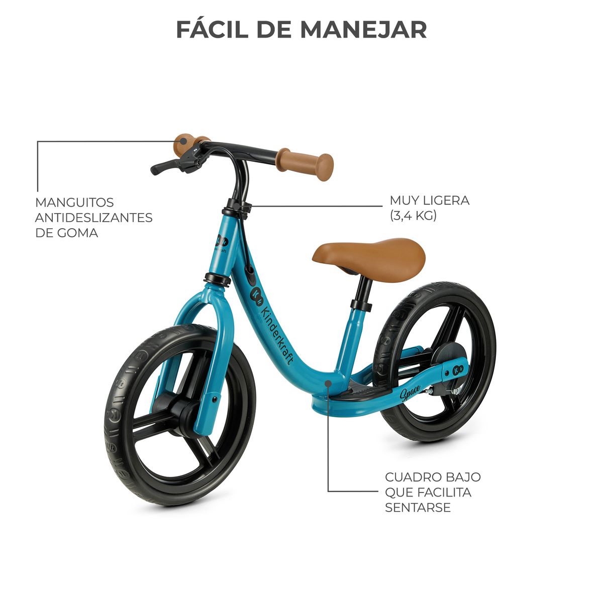 KINDERKRAFT - Bicicleta de Balance Space