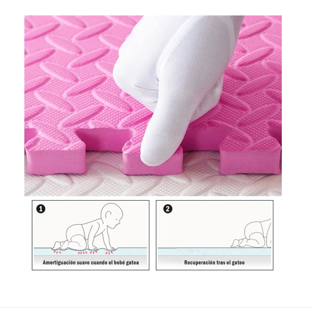 GENERICO - Set Alfombra Goma Eva Antigolpes