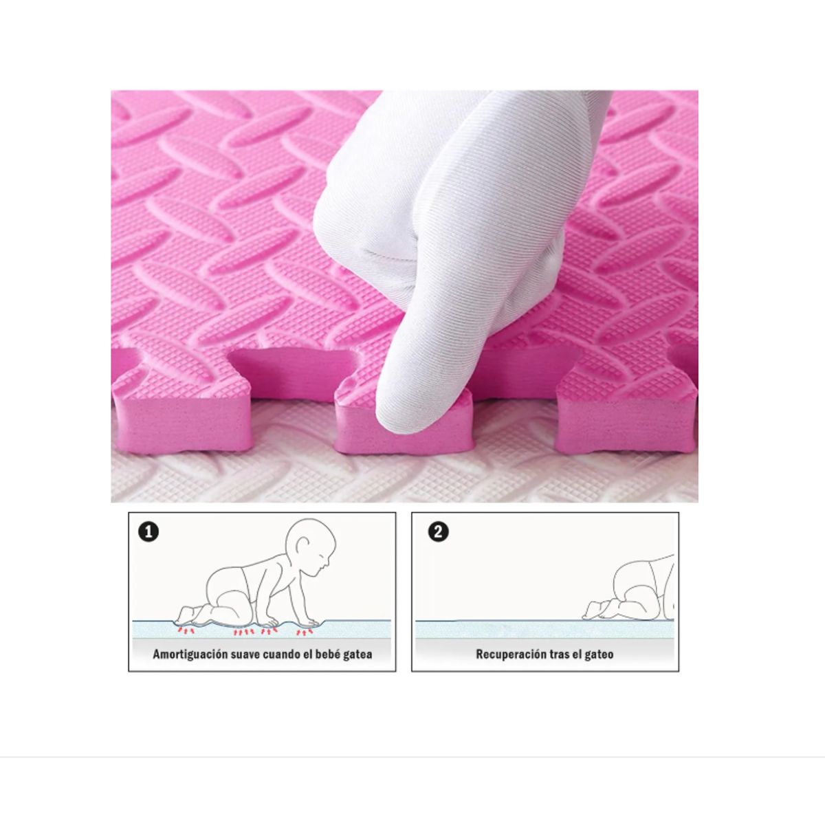 GENERICO - Set Alfombra Goma Eva Antigolpes