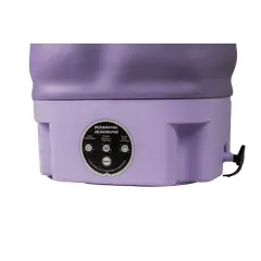 GENERICO - Mini Lavadora Portátil Plegable 12V - Rojo Plástico