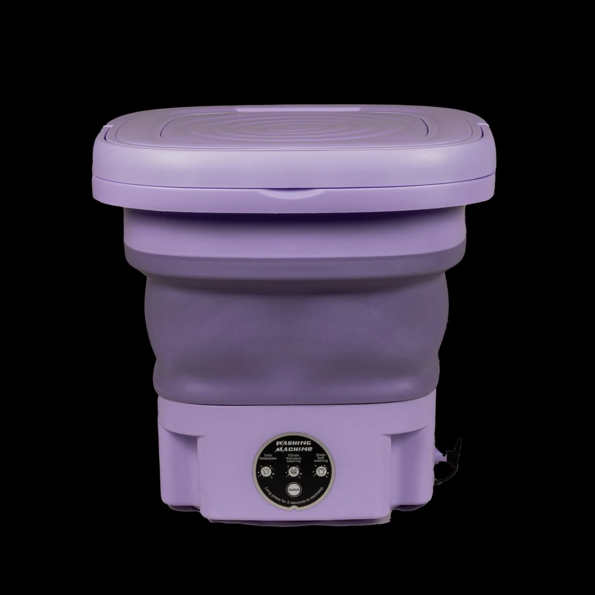GENERICO - Mini Lavadora Portátil Plegable 12V - Rojo Plástico