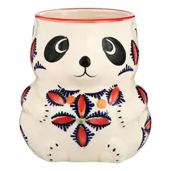 GENERICO - Vaso Tiki Panda Talavera - Multicolor 400 ml Cerámica