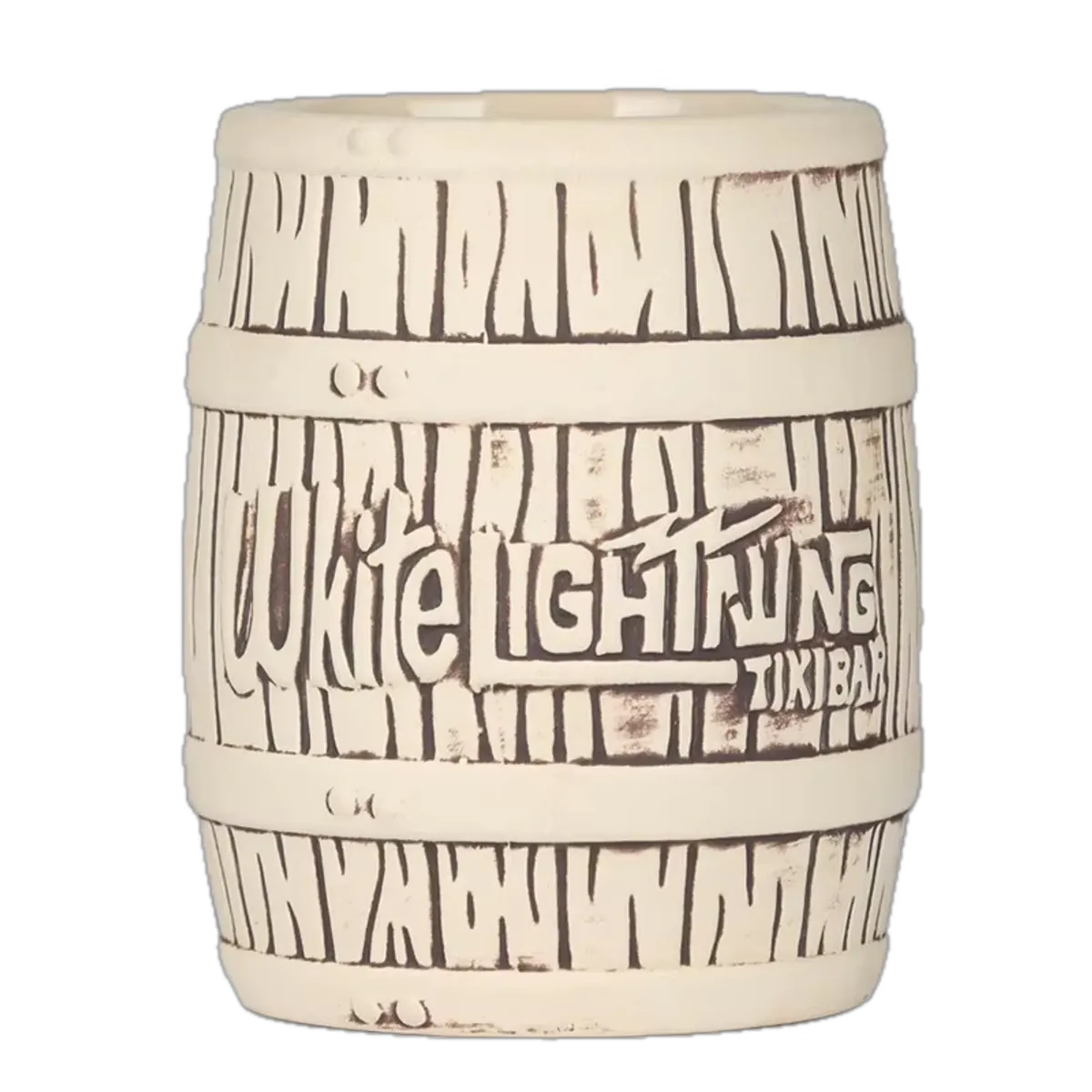 GENERICO - Vaso Tiki Barril Polinésico - Multicolor 400 ml Cerámica