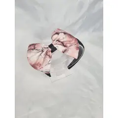 EL ESPACIO DE TOMMY - Cintillo niña negro lazo burdeo tie dye