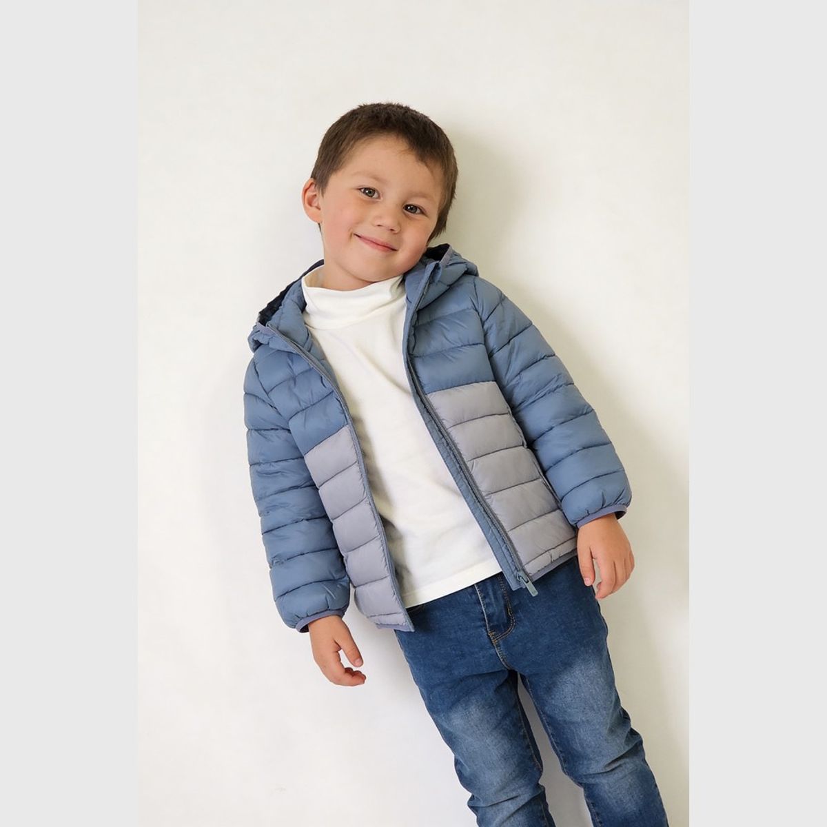COLLOKY - Parka Celeste Niño