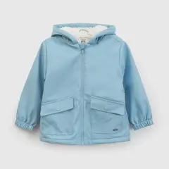 COLLOKY - Chaqueta impermeable niño celeste 6/9M a 4/5A