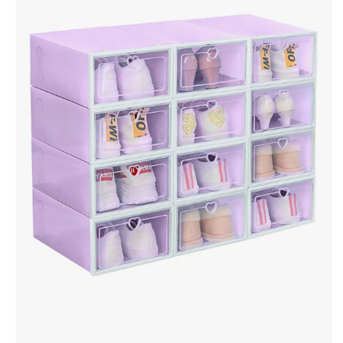 GENERICO - Set 10 Cajas Organizadoras  Apilables Plástico