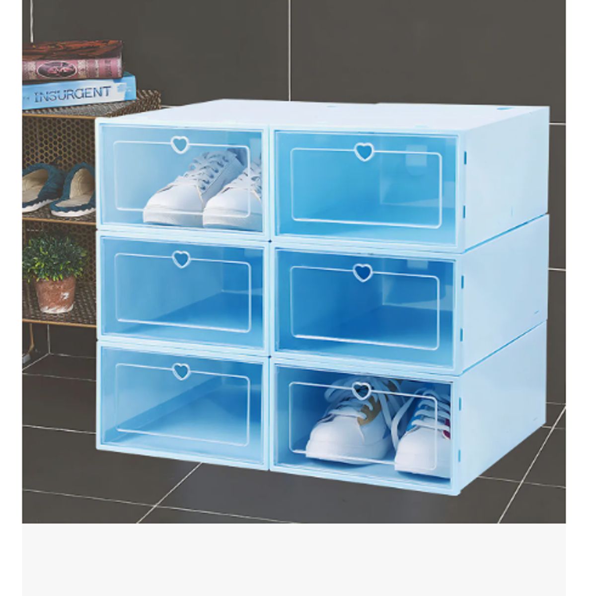 GENERICO - Set 10 Cajas Organizadoras  Apilables Plástico