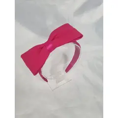 EL ESPACIO DE TOMMY - Cintillo niña fucsia con lazo fucsia