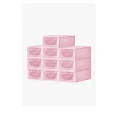 GENERICO - Set 10 Cajas Organizadoras Apilables Plástico
