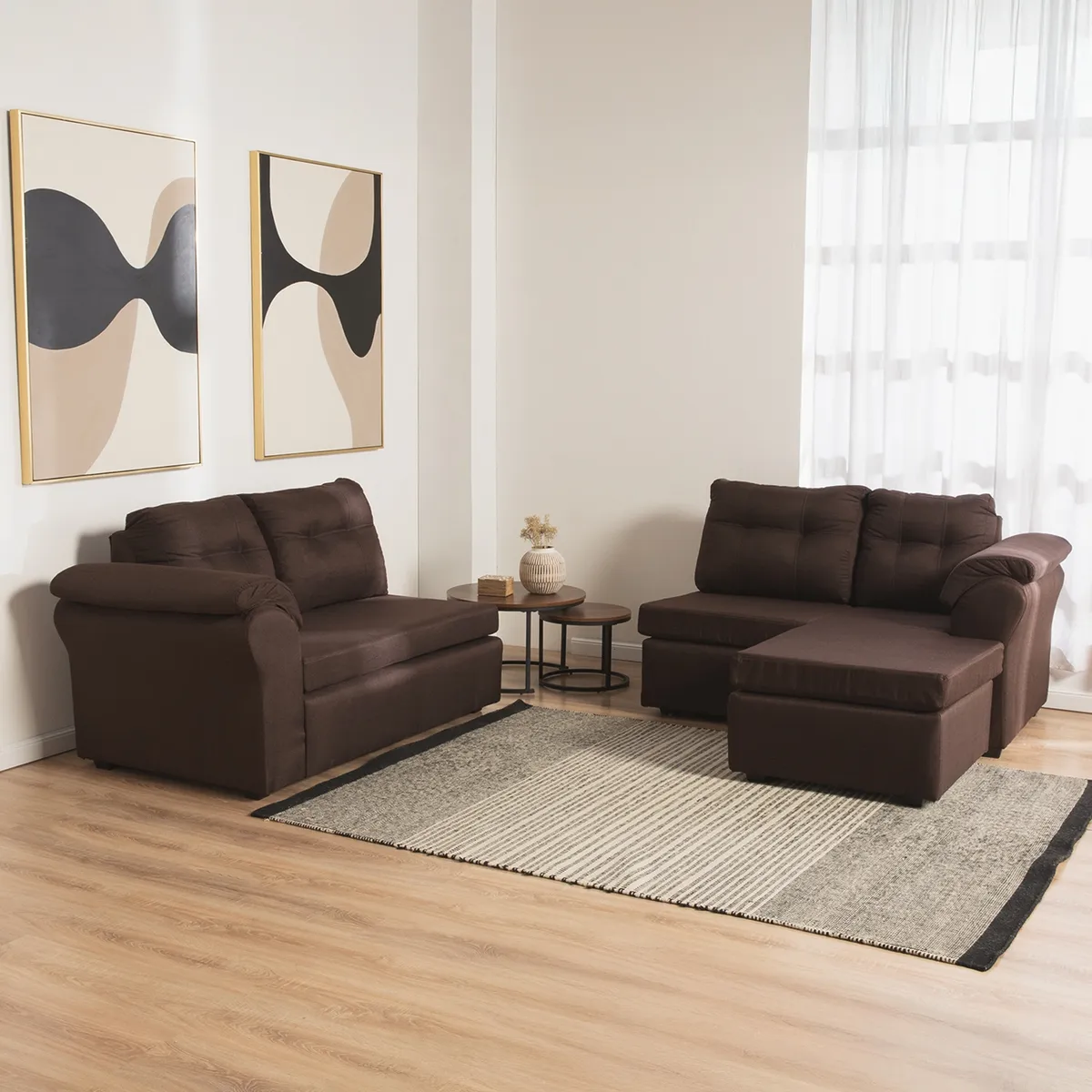 DECO OUTLET - Sofá Seccional Laos XL Intercambiable Tela