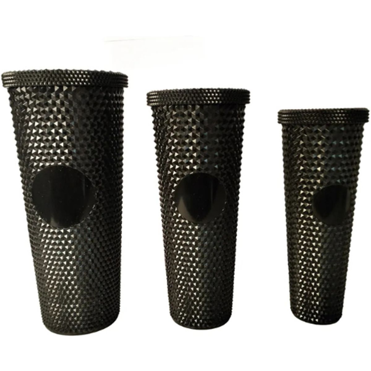 GENERICO - Set 3 Vasos Textura Diamante