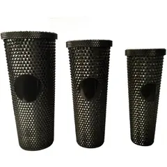 GENERICO - Set 3 Vasos Textura Diamante