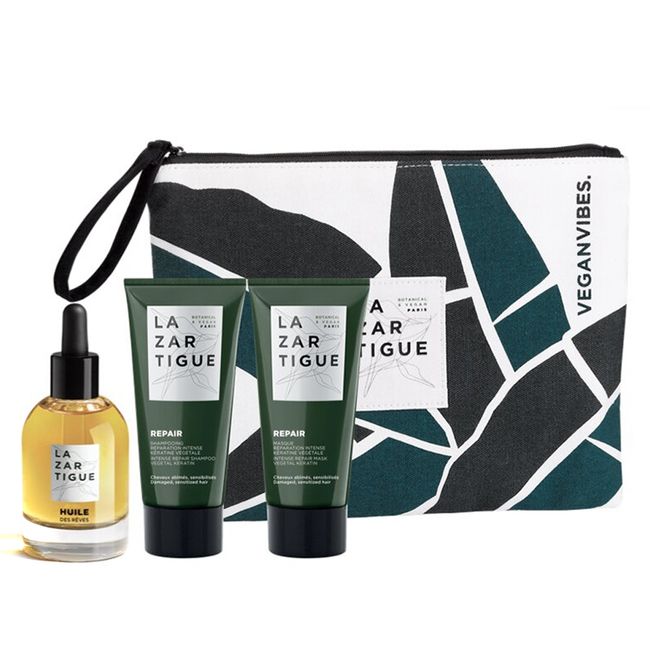 LAZARTIGUE - Set Reparación Intensiva Aceite Shampoo Máscara