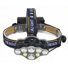 TECNOLAB - Linterna Cintillo Led 8 Focos Recargable TL143