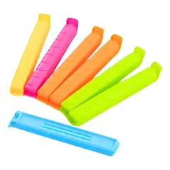 GENERICO - X20 Clips Bolsas Sellado Facil Pinzas Sellado Bolsa Alimentos Multicolor