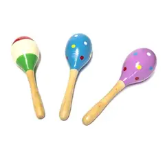 GENERICO - Maraca De Madera Sonajero NIños