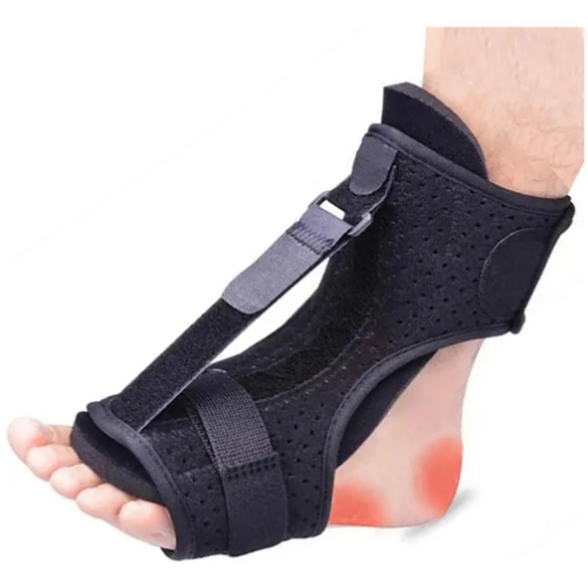 GENERICO - Férula Nocturna Para Fascitis Plantar Pie Ortopedia Negro Unica
