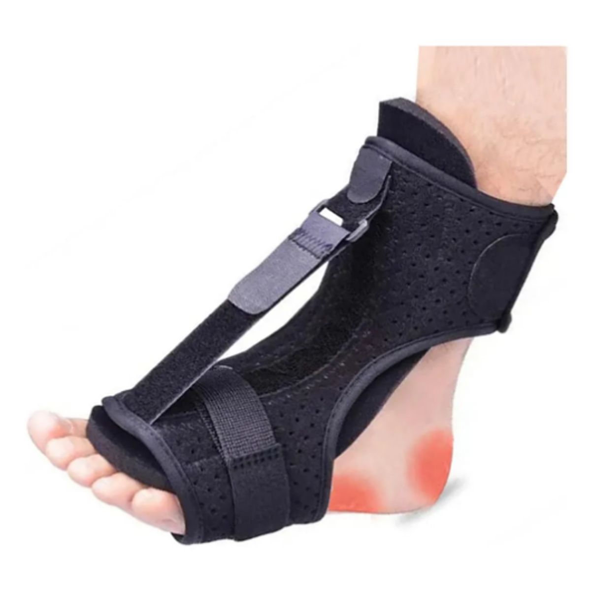GENERICO - Férula Nocturna Para Fascitis Plantar Pie Ortopedia Negro Unica