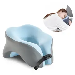 ESPACIO SEOUL - Cojin Almohada Ergonomico Descanso Escritorio o Viaje Avion Bus