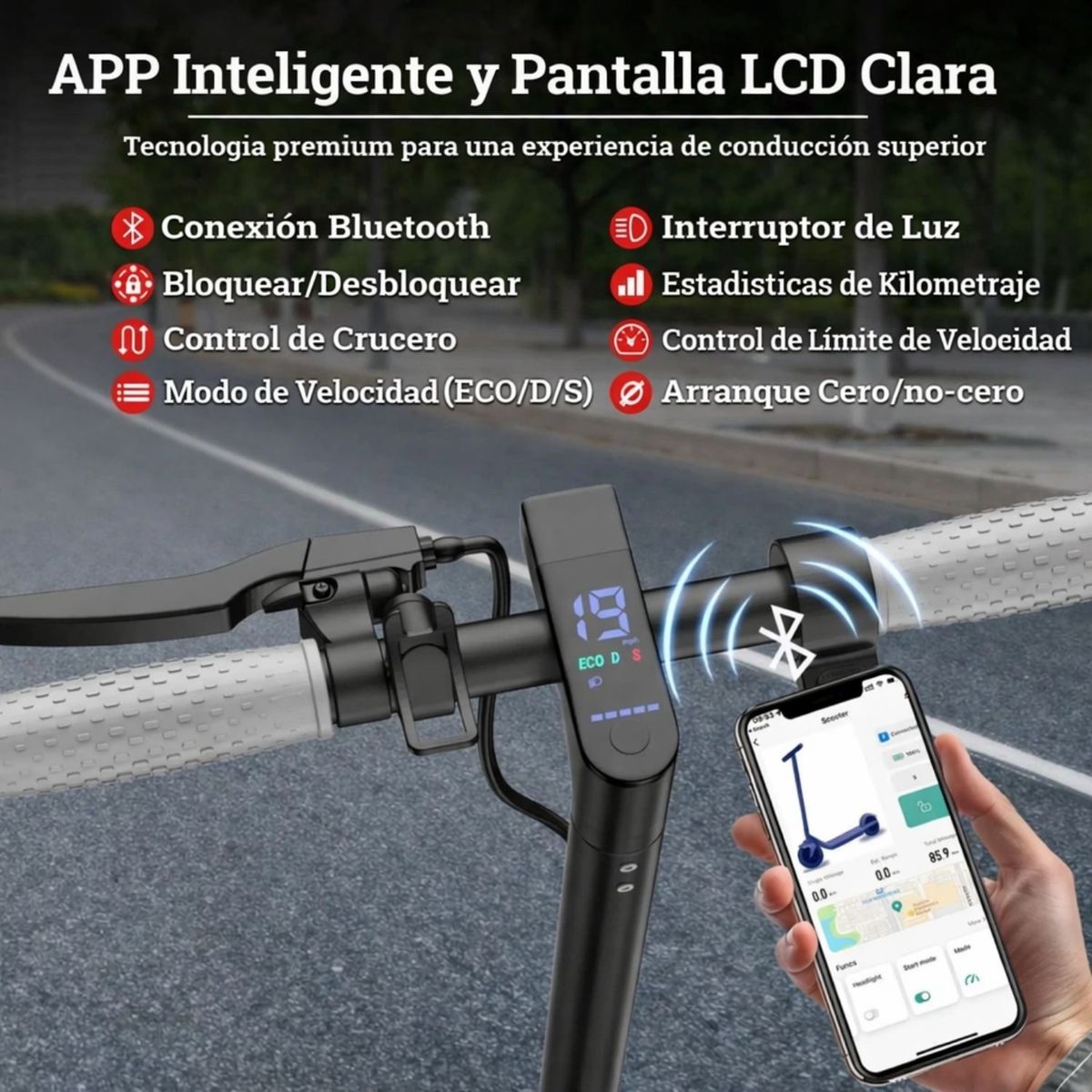 MOVI - Scooter Eléctrico con Asiento Desmontable y Bolso Plegable - Comodidad Sobre Ruedas