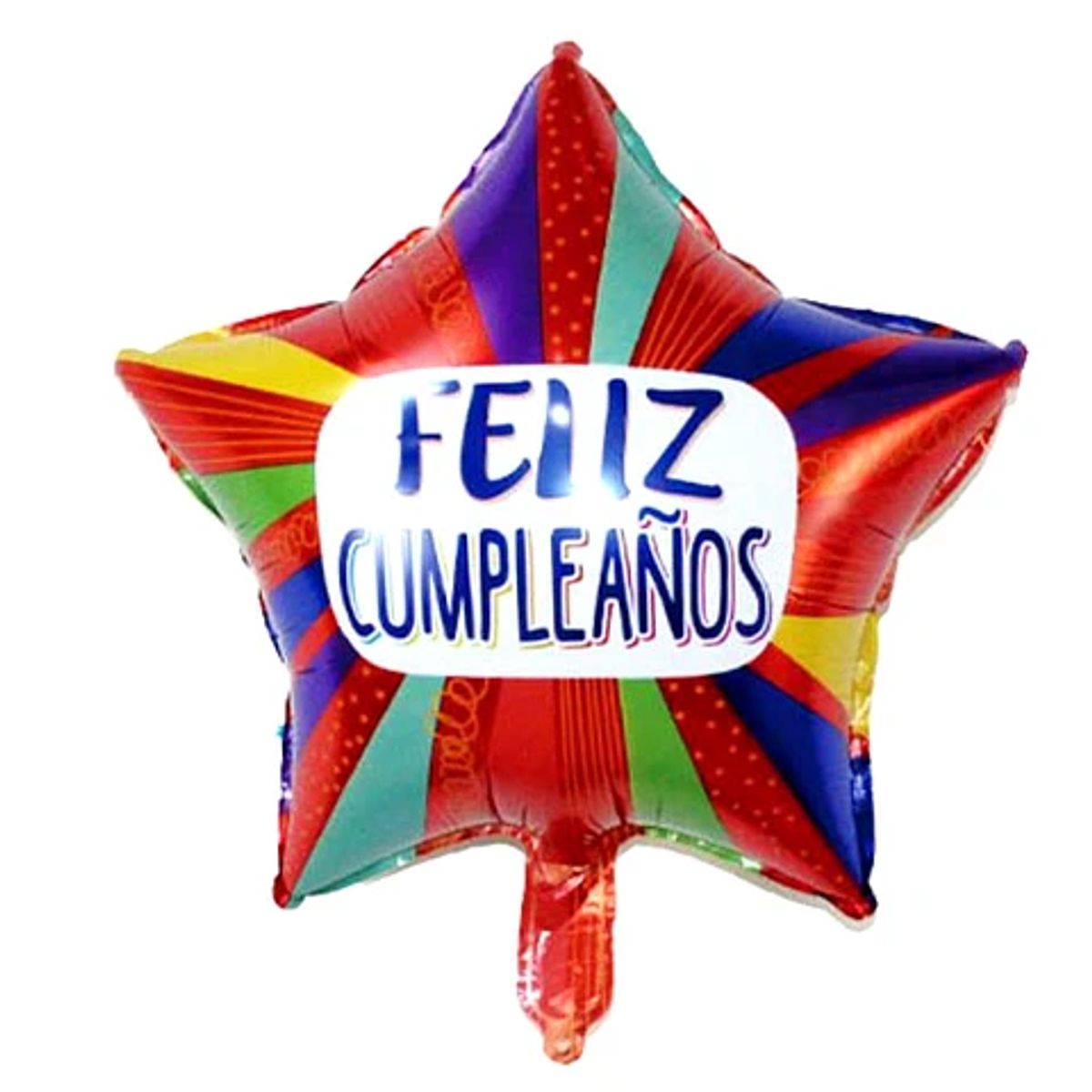 GENERICO - Globo metálico forma de estrella cumpleaños 45cm