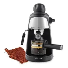 GENERICO - Maquina Café Expreso Bar Vapor Cafetera Espumador Sokany Negro