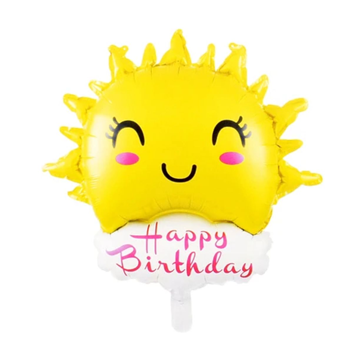 GENERICO - Globo metalico sol y nube happy birthday