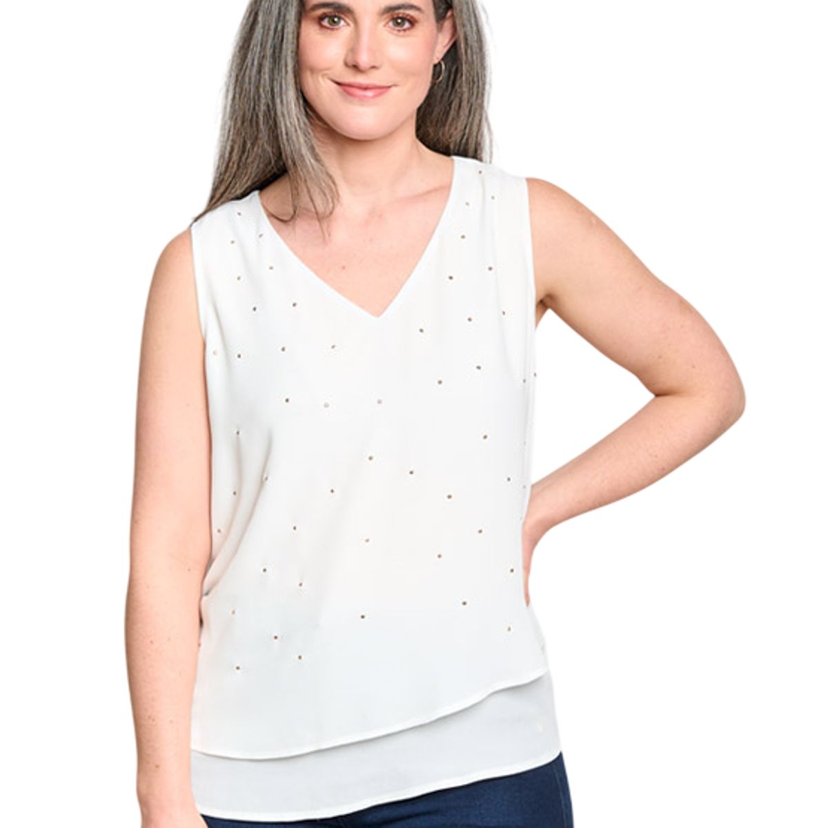 ARZANE - Blusa Mujer Etacha Crudo