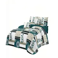 GENERICO - QUILT CUBRECAMA DE VERANO 1,5 PLAZAS CON DISENO 3