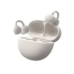 GENERICO - Audífonos Bluetooth Nuevos Clip On Bluetooth 6.0 Cómodos y Livianos Blanco Hueso