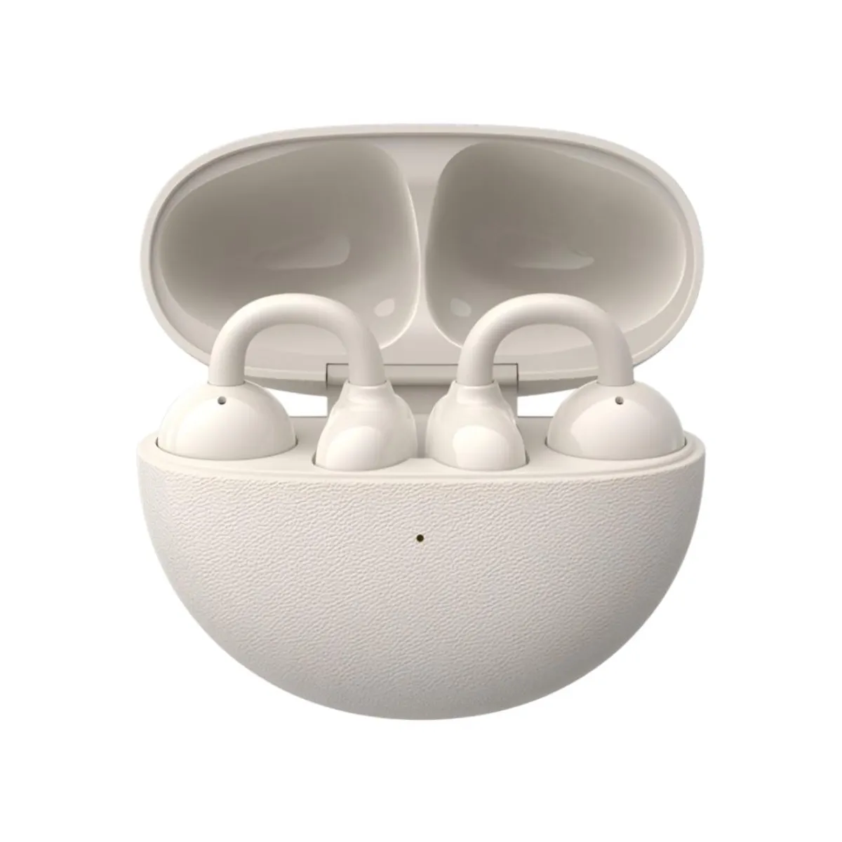 GENERICO - Audífonos Bluetooth Nuevos Clip On Bluetooth 6.0 Cómodos y Livianos Blanco Hueso