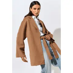 ARZANE - Abrigo Mujer Futti Cafe Confección A Mano