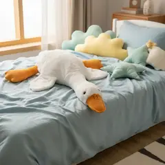 TODOHOGAR SANTIAGO DE CHILE - Peluche Ganso Gigante 90×60 Cm · Afelpado Suave · Decoración