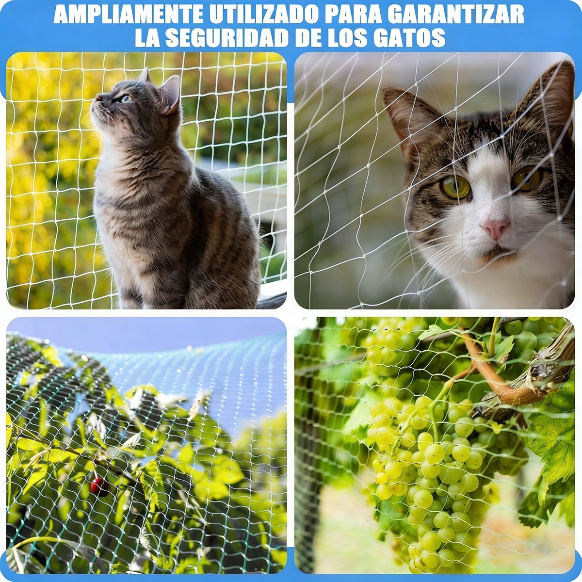 GENERICO - Red Anticaída De Nylon Para Mascotas Para Balcones 3x10m