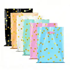 GENERICO - Pack 60 Bolsas Plastica Para Dulces Piñata Cumpleaños Colore