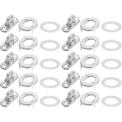 GENERICO - 5 Juegos De Cierre De Bolsa De Metal Con Cierre De Botón