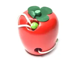 GENERICO - Enhebrador Manzana Juguete Educativo
