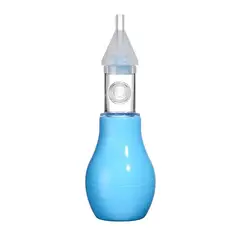 GENERICO - Aspirador nasal de silicona para bebés azul