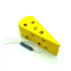 GENERICO - Enhebrador Queso Juguete Educativo