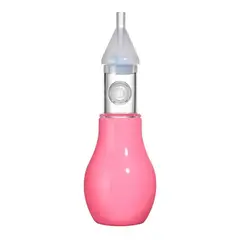 GENERICO - Aspirador nasal de silicona para bebés rosa