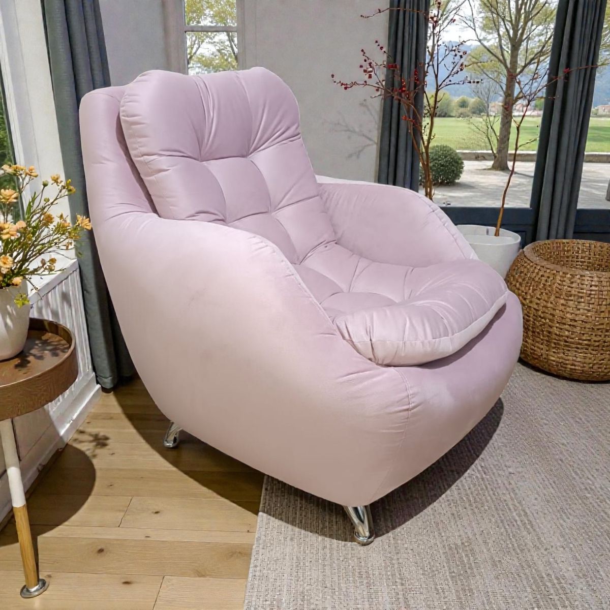 GENERICO - Sillon Mia poltrona individual 90x95x90cm Shuamby