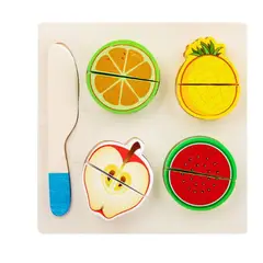 GENERICO - Puzzle Fruta Juguete Madera Niños