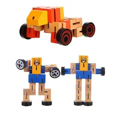 GENERICO - Robot De Juguete Madera Niños