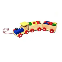 GENERICO - Tren Carga Juguete Madera Niños