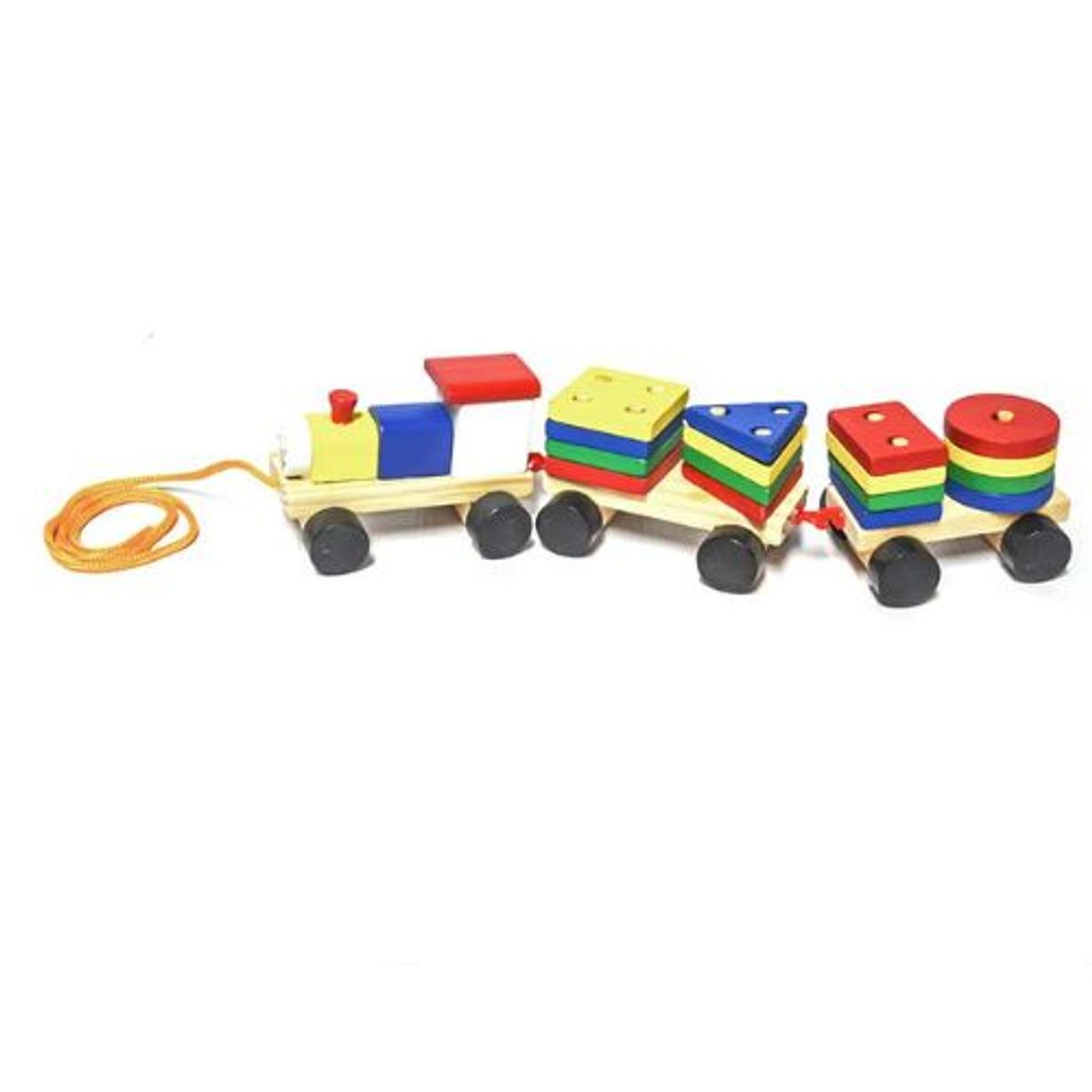 GENERICO - Tren Geométrico Juguete Madera Juegos
