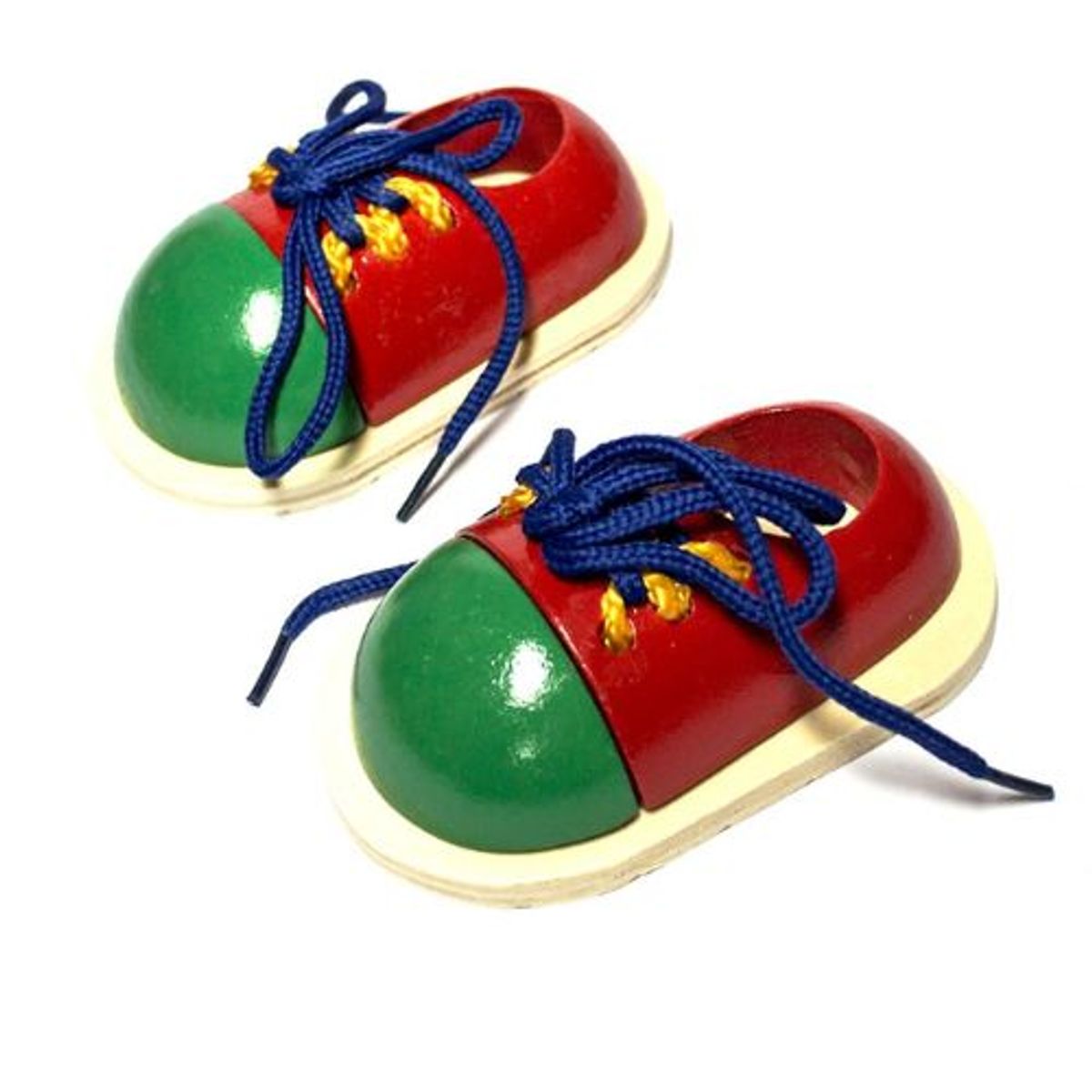 GENERICO - Zapato Didáctico Juguete Madera Niños