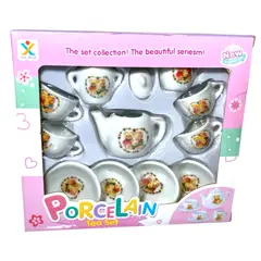 GENERICO - Set Miniaturas hora del te, Tacitas De Té Porcelana, Juguete o Adorno 11pcs.