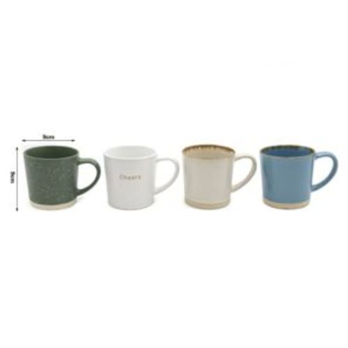 GENERICO - TAZA DE CERAMICA 350ML COLORES SURTIDOS